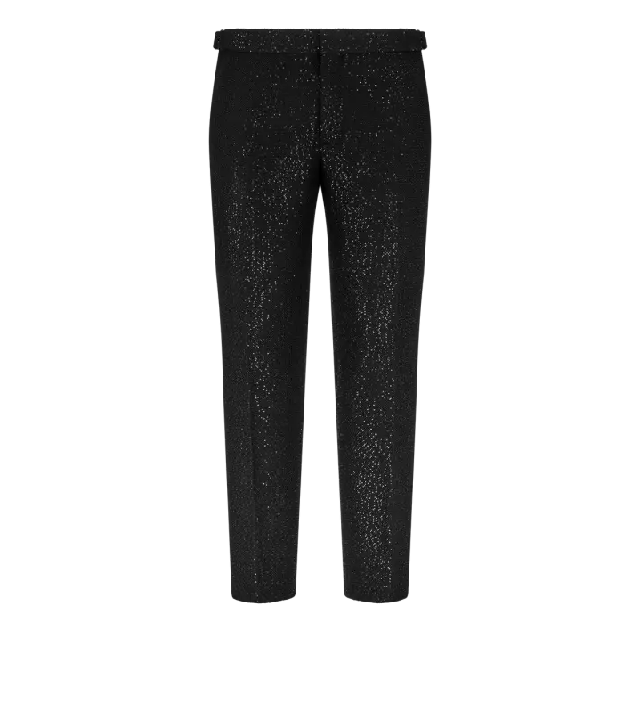 SEQUINS LIGHT BOUCLÈ PANT online